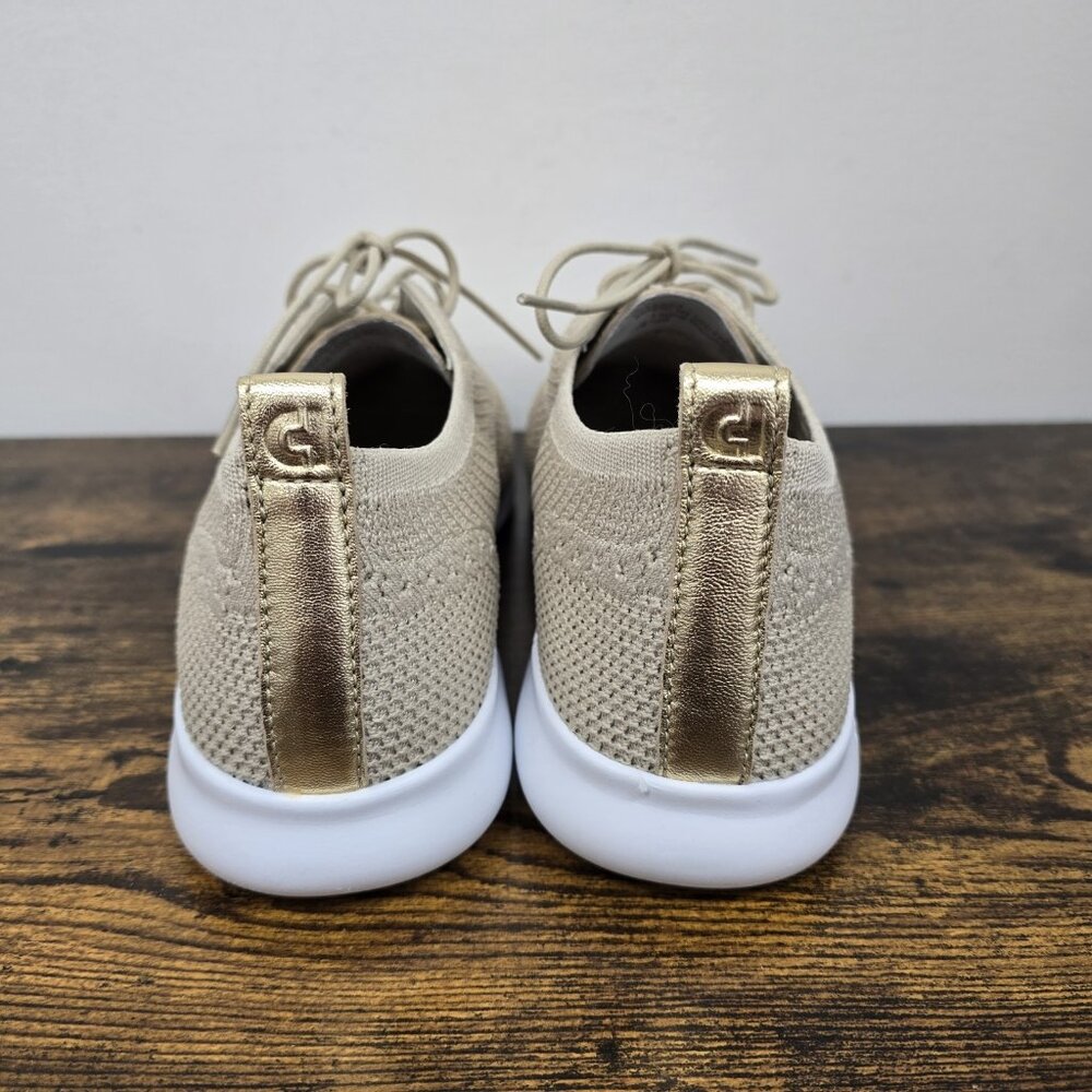 NEW Cole Haan 2 Zerogrand Stitchlite Wingtip Oxford Shoes 10 B Rye White Sole - Picture 7 of 10
